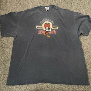 Disney Men's Gray Mickey Mouse T-Shirt 2000